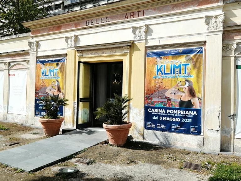 “Klimt – Arte Virtuale & Immagini” in mostra alla Casina Pompeiana – Villa Comunale